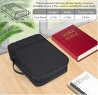 Mens Large Bible Cover Carrying Book Case Church Bag Bible Protective Black