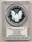 2020 American Silver Eagle Proof Silver Dollar San Francisco Mint Pcgs Pf70