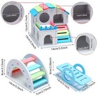3pcs Hamster Toys Guinea Pig Hideout  Hamster House  Rainbow Bridge  Seesaw Toy