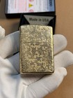 Zippo Lighter Leaves Gold   New Box