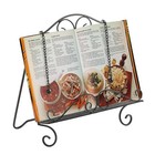Metal Cookbook Holder Recipe Book Stand For Kitchen  Vintage Scrollwork