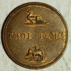  1850 s  New York City Risley   Mccollum s Hippodrome Troisieme Merchant Token