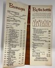 Vintage 60s The Americana Hotel Room Service Menu Cocktails New York City Ny