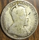 1908 Canada Silver 25 Cents Coin