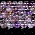 Natural Super Seven Quartz Round 4mm 5mm 6mm 7mm 8mm Loose Beads 7 5 Inch d533 