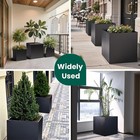 Large Outdoor Planter Metal Garden Planter Box Heavy-duty Planter For Yard Porch