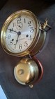 Antique Seth Thomas Ship Bell Strike Brass Clock With Vintage Nautical Bell Usa 