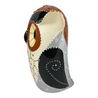 Whimsical Ceramic Great Horned Owl Figurine Detailed Home Decor Gift 7 75    H