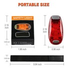 1-4pcs Led Night Safety Light Clip On Strobe Warning For Running Cycling Walking