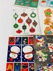 Lot  12  Vtg 80s 90s Christmas Hallmark Stickers