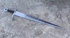 Custom Handmade D2 Steel Medieval Arming Sword With Leather Sheath 