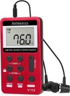 V112 Am Fm Portable Pocket Radio  Fm Receiver  Digital Tuning Stereo  With He   