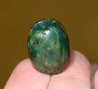 Ancient Excavated Green Serpentine Stone Dig Bead Found Nigeria  African Trade
