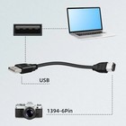 1 8m Usb 2 0 Type A Male To Firewire Ieee 1394 6-pin Data Adapter Cable