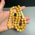 Handmade Yellow Amber Misbaha Tasbih Islamic Prayer Beads 10 4mm 36 1g