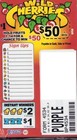 Pull Tab Ticket - Hard Card Tickets - Game - 6 Pack - Wild Cherries - 104 Ct Ea