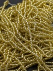 Vintage Transparent Silver Lined Soft Gold Czech Glass Seed Beads 11 0 Bb80-123