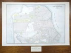 Vintage 1892 San Francisco Ca Map 22 x14  Old Antique Original Mission District