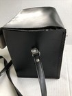 Vintage Diamond Black Leather Camera Case With Foam Inserts
