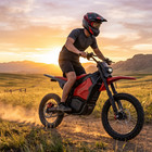 Varla M7s Electric Dirt Bike 5500w 60v 27ah 50mph 60 Mi Range 17  14  Tires Red