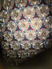 Rare Vtg Unique 11  Clear Glass Ball Brass Kaleidoscope   Hand Turn Multi Color