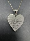 Carlos Santana 925 Sterling 2004 Latin Person Of The Year Pendant Necklace