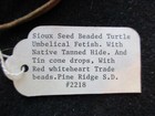 Native American Beaded Turtle Fetish  Rare Museum Piece    Du-0323 07283