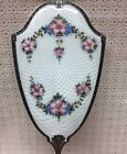 Antique Art Deco Saart Sterling Silver Guiloche Enamel Mirror   Brush Set