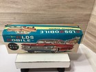Ichiko Tin 50   s Oldsmobile Friction Toy Car Red Made In Japan Works W  Orig Box