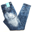 Dreamland Men s Jeans Med Stone Blue Design Distressed Skinny Fit Denim 30 To 38