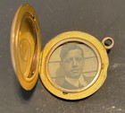 Antique W   H Co  Gold Filled Masonic Locket Pendant  1900 Era