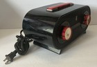 Vintage Zenith Tube Radio Model  r510y Ch5m02 With Handle Owl Eyes Red black Mcm