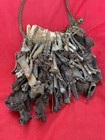 Headhunter Vintage Sacred Shaman Medicine Bilum Bag With Dozens Of Bones   Png