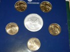 2007 Us Mint Annual Unc Dollar Coin Set W 99 9  Fine Silver Eagle   5  1 Coins