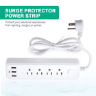 Heavy Duty Power Strip Surge Protector 4-outlets Plug 3-usb Ports 4ft Cables