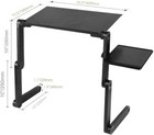 Adjustable Aluminum Laptop Desk Ergonomic Portable Tv Bed Lapdesk Tray Pc Table
