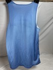 Mens Mesh Lined Sleeveless Light Blue   White Reversible Basketball Jersey Sz Sm