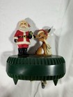 Vintage Bakelite Music Box Santa   Reindeer Christmas It   s A Small World Rudolph