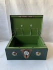 Iron Cash Box  Portable Safe  Antique  Vintage  Antiques  Interior Display  Stor