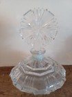 Vintage Large Cut Glass Perfume Bottle 