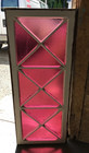 Antique 12 Lite 18x44 Amethyst-stained Glass Transom Window Old Vtg 1285-25b
