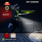 Running Light Vest - Lighted For Night Walking With Rechargeable Green