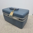 Vintage Royal Traveller Medalist Cosmetic Train Case Hard Shell No Key
