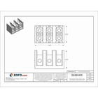 Mersen Mpdb67663 Power Distribution Block   Open   3 Pole   310 A Copper   1 