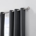 Szximu Curtain Rod 1 Inch Single Drapery Rods For Windows 36-72 Inch With Maple