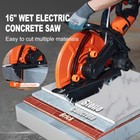 16   Electric Concrete Saw Wet dry Saw Cutter With Water Pump And Blade