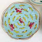 Tongzhi Chinese Famille Rose Bowls Plates Qing Dynasty Antique   Lot Of 3