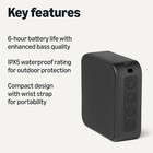 Bluetooth Speaker Wireless  Ipx5 Waterproof  6 Hour Playtime  Compact Size For H