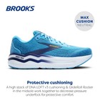 Brooks Men   s Ghost Max 2 Neutral Running   Walking Shoe - Bonnie Blue blue