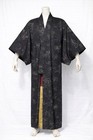 Men   s Pure Silk Kimono Robe Samurai Vintage Antique Traditional Japan